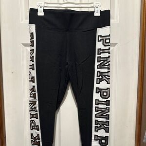 Victoria’s Secret PINK Yoga Flat Leggings, Size Medium